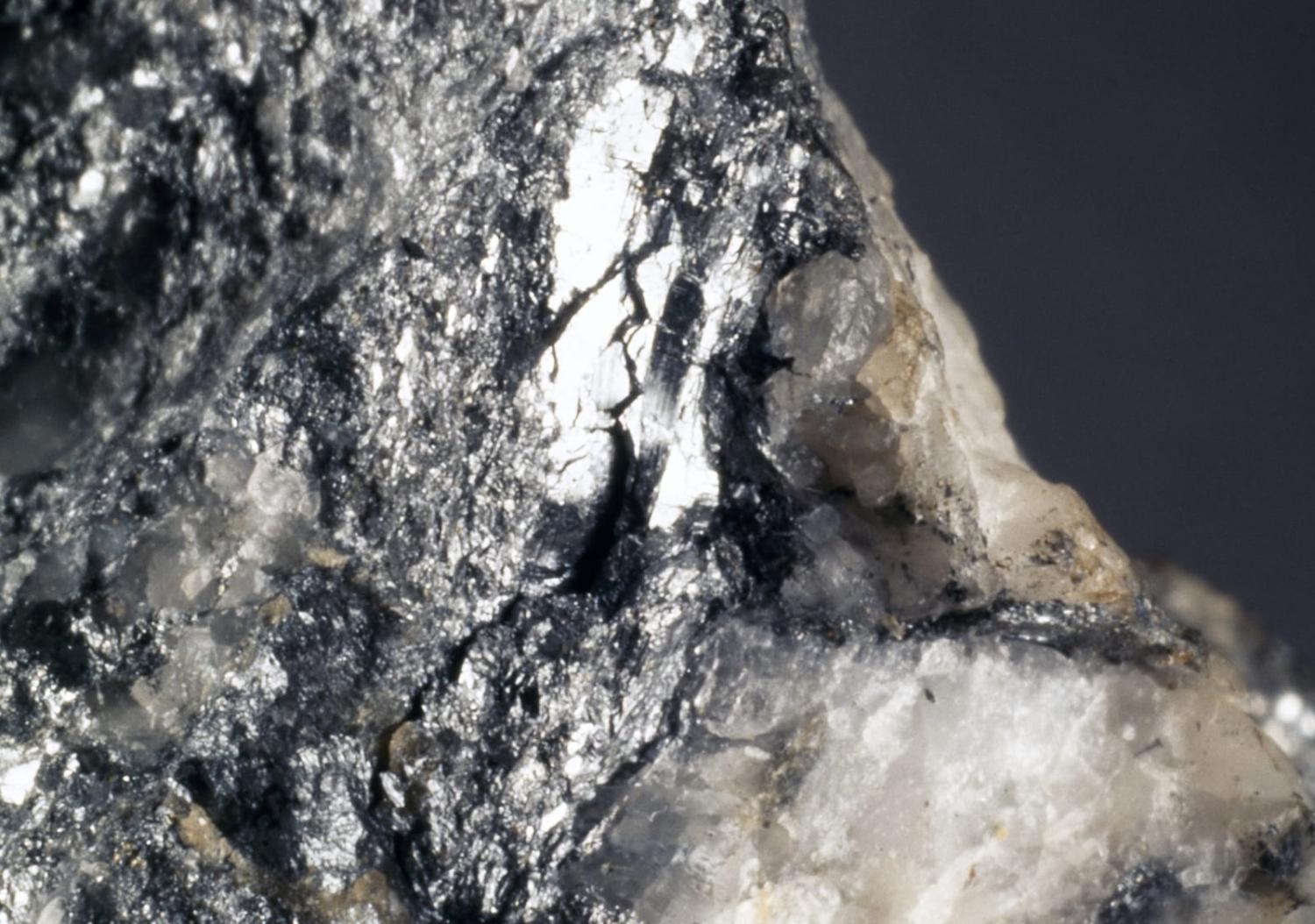 Antimony, a lustrous silvery-grey metalloid, is scarce in nature and unevenly distributed globally (DeAgostini/Getty Images)